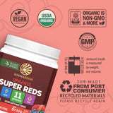 Sunwarrior Super Reds – poudre açaï: soutien d’un mode de vie actif.