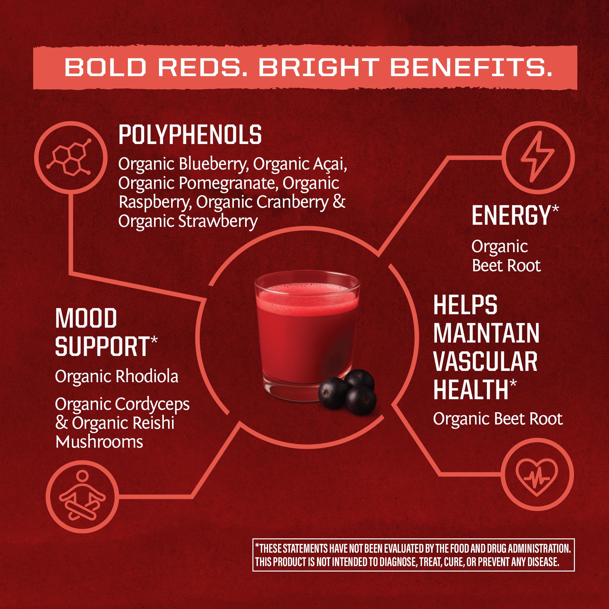 Sunwarrior Super Reds – poudre cordyceps: endurance et récupération naturelles.