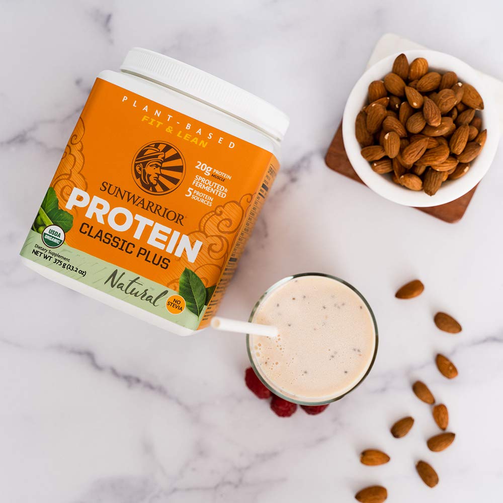 Sunwarrior Protéine vegan non aromatisé – poudre texture fine pour un mélange homogène
