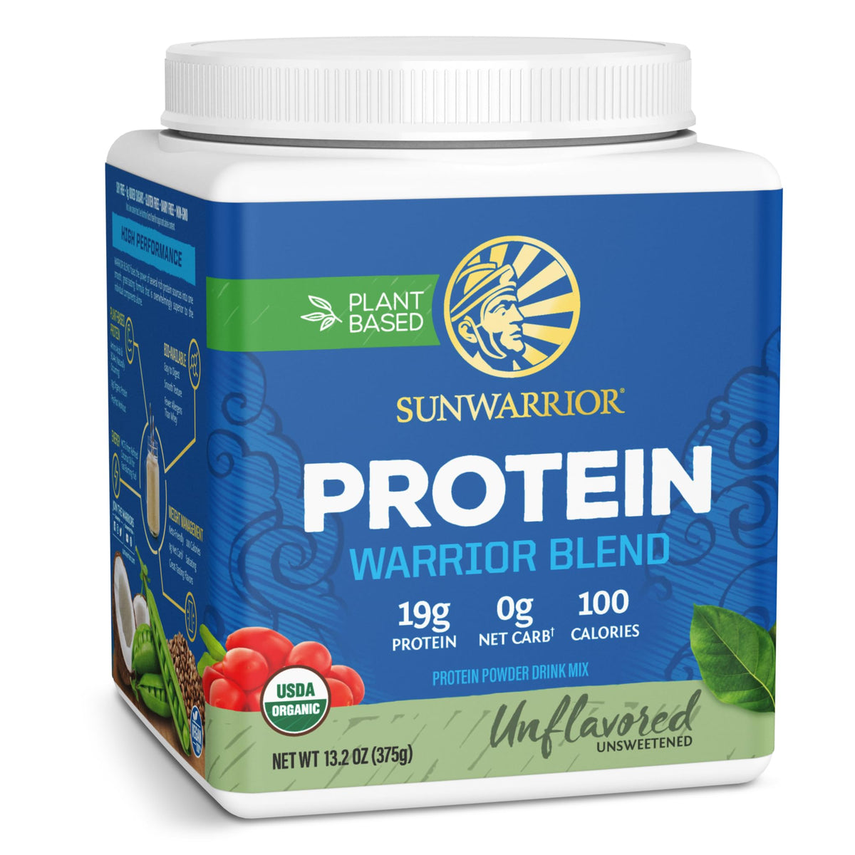 Sunwarrior protéine végétale naturelle – texture onctueuse idéale pour smoothies matinaux