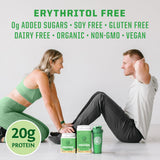 Sunwarrior protéine vanille sans lactose, adaptée aux régimes sans produits laitiers.