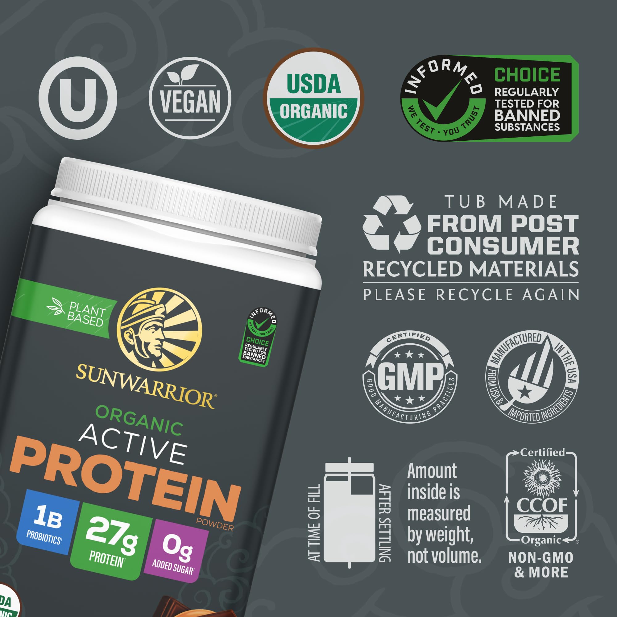 Sunwarrior Protéine Végétale Chocolat Beurre d'Arachide, poudre fine et aromatique.