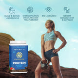 Sunwarrior protéine végétale chocolat, arôme naturel pour une routine quotidienne savoureuse.