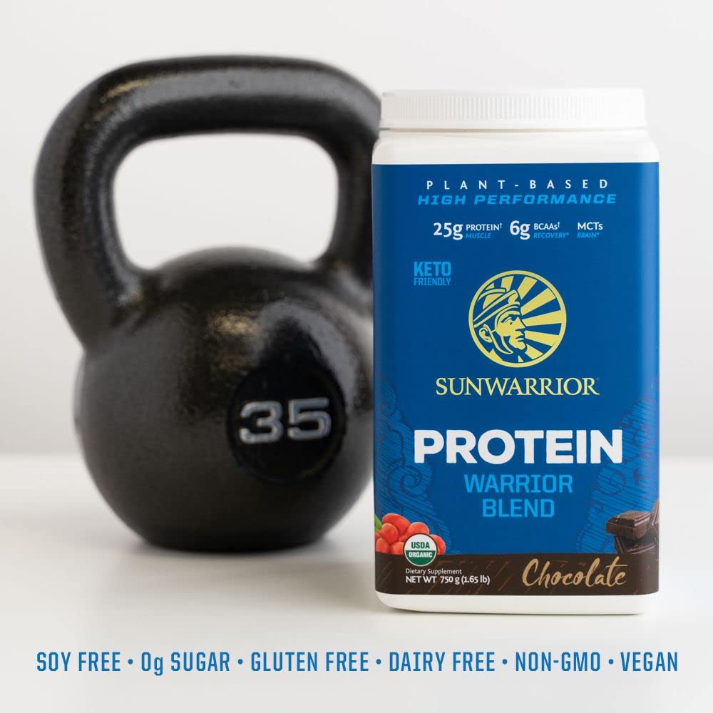 Sunwarrior protéine végétale chocolat, BCAA inclus pour soutenir l énergie pendant l effort.