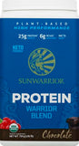 Sunwarrior chocolat en shake végane, sans gluten ni soja.