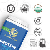 Shake Sunwarrior chocolat, texture veloutée et saveur chocolat enveloppante.