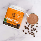 Sunwarrior Protéine Végétale Chocolat — emballage bio et option sans allergènes.