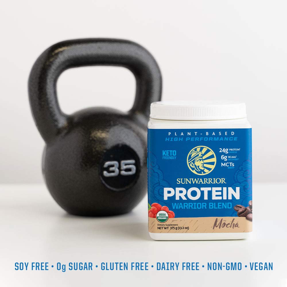 Sunwarrior Protéine Végétale Mocha – Ingrédients naturels pour une nutrition propre.