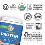 Sunwarrior Protéine Végétale Mocha – Texture veloutée, boisson rapide pour le petit-déjeuner.