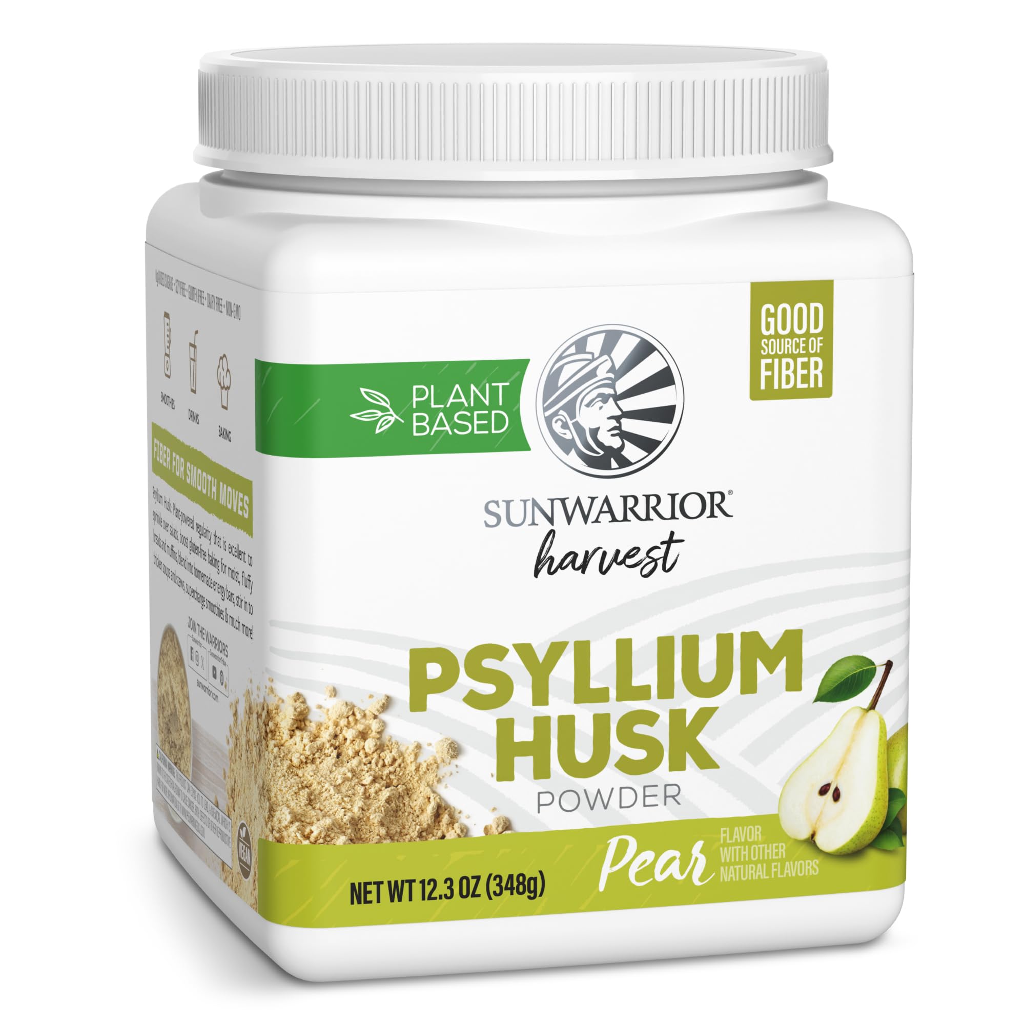 Sunwarrior Psyllium Husk Poire Bouteille: fibre naturelle pour le quotidien