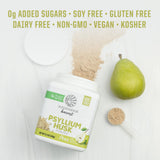 Sunwarrior Psyllium Husk Poire Etiquetage: produit certifié et clair