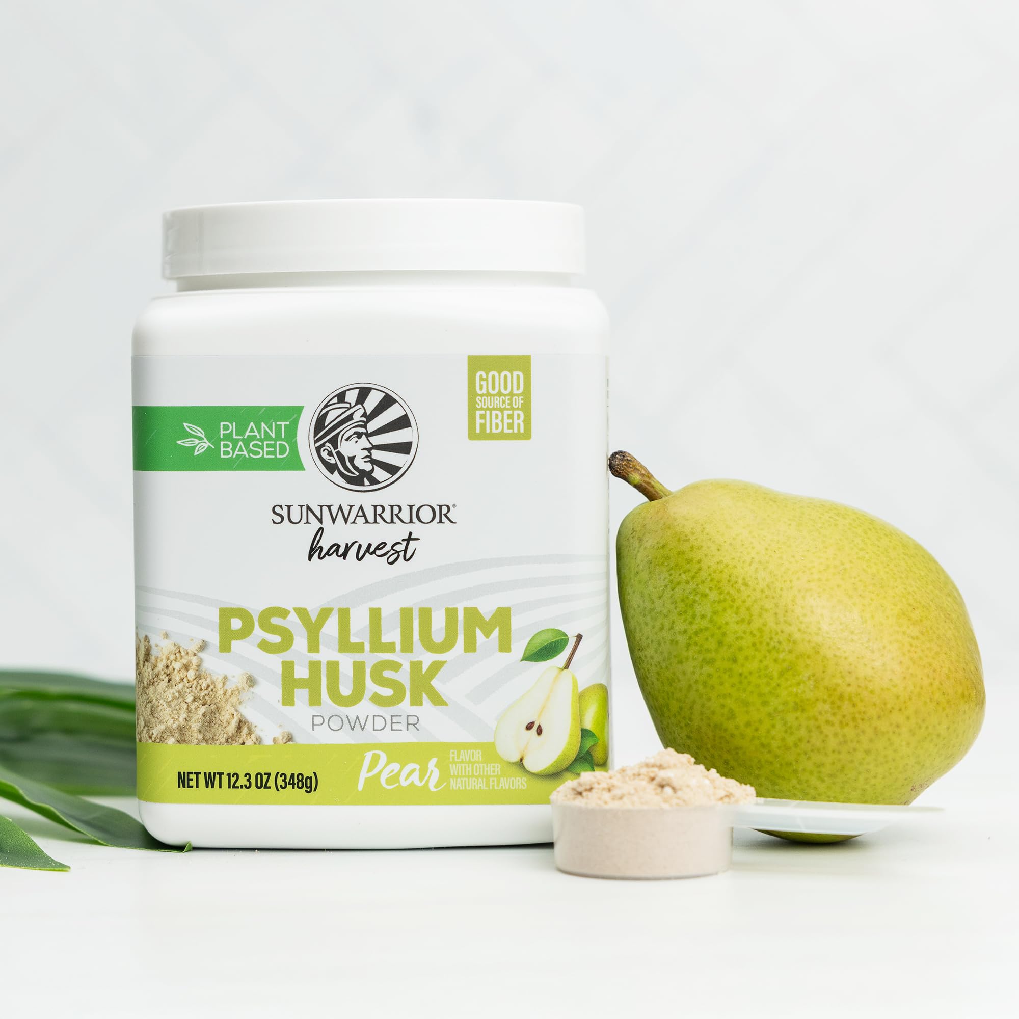 Sunwarrior Psyllium Husk Poire Pot: emballage refermable pour préserver fraîcheur