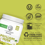 Sunwarrior Psyllium Husk Poire Smoothie: épaissit légèrement et rassasie