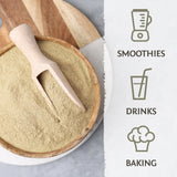 Sunwarrior Psyllium idéal pour le petit-déjeuner, incorporation facile dans les plats.