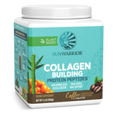 Sunwarrior poudre vegan de collagène saveur café, pratique pour 20 portions.