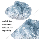 SUNYIK Celestite brut bleu, détail de géode pour Reiki.