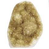 SUNYIK dalle citrine irrégulière en pose verticale, décor élégant et zen.
