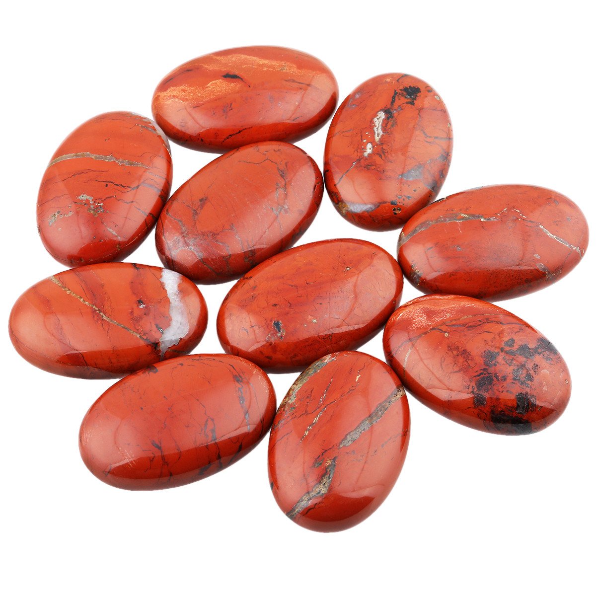 SUNYIK jaspe rouge - motifs naturels et palette chaude pour énergie tranquille