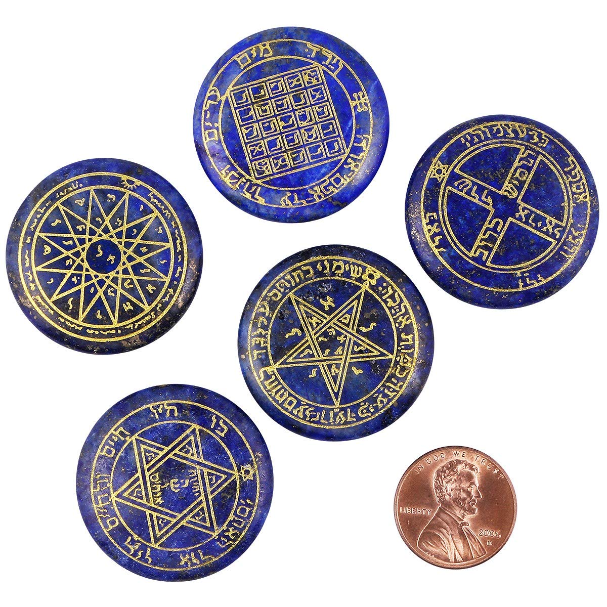 SUNYIK pierres Lapis Lazuli en méditation et divination, facilitant le travail énergétique.