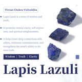SUNYIK pierres Lapis Lazuli avec symboles Solomon gravés pour tirage et méditation.