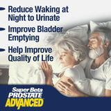 Gélules SUPER BETA PROSTATE Advanced, faciles à avaler et formulation premium.