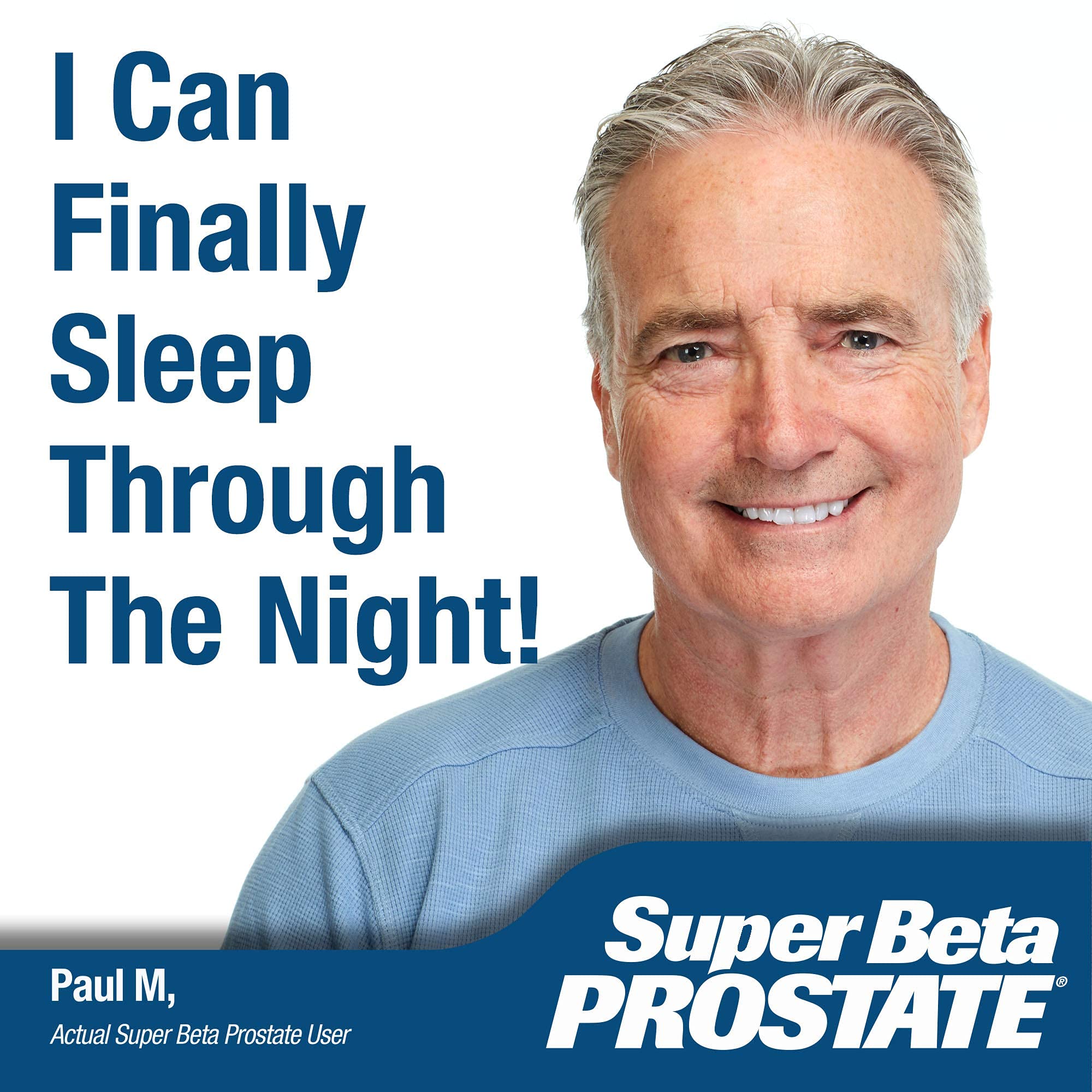 Gros plan sur l’étiquette du flacon Super Beta Prostate.