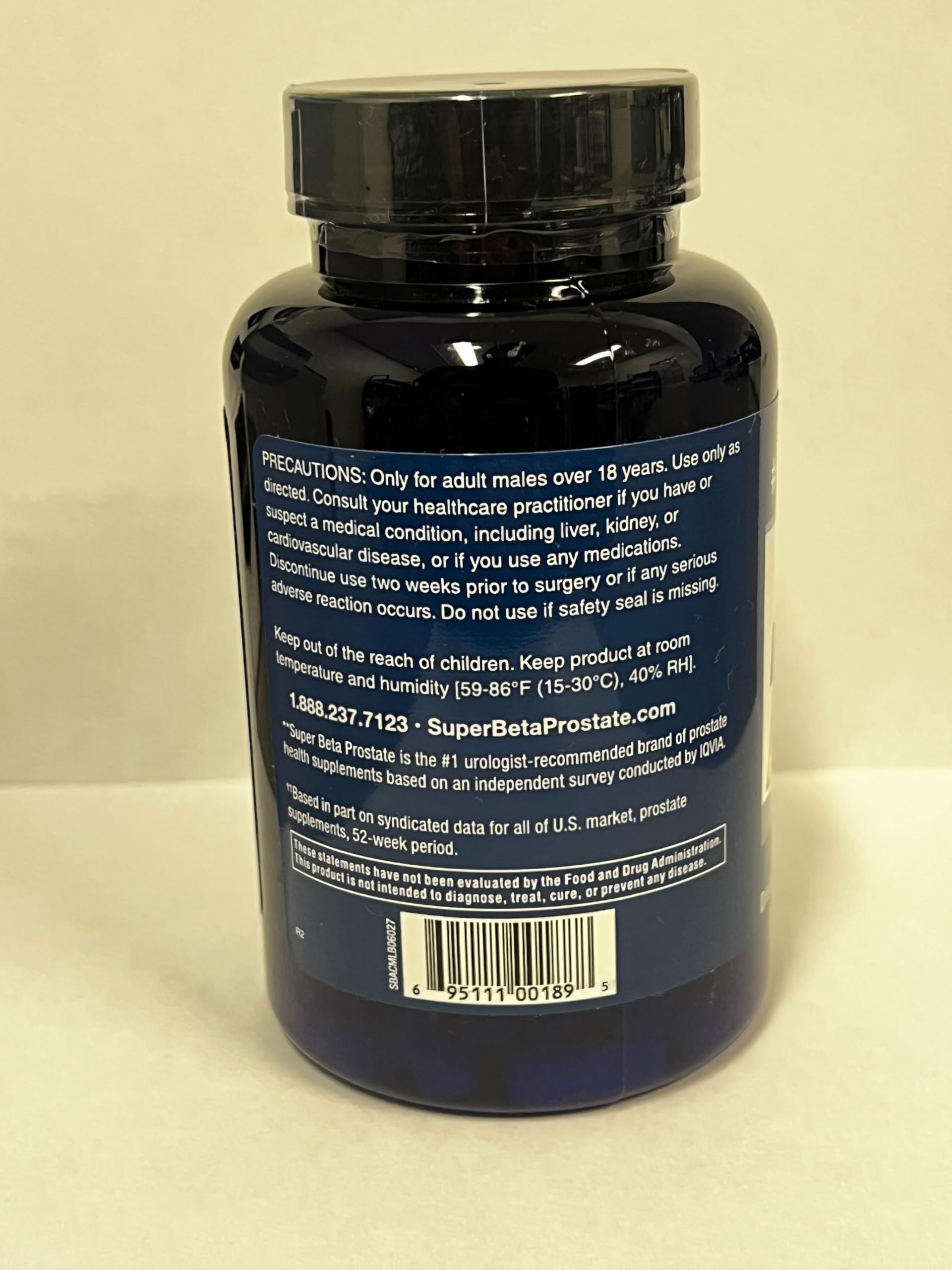 Super Beta Prostate: produit scellé et prêt à l'emploi pour la tranquillité d'esprit.