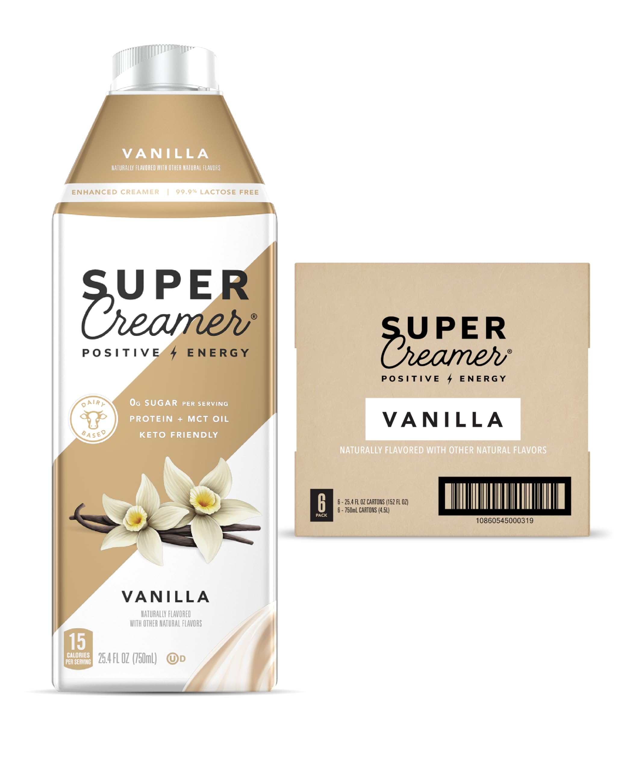 SUPER COFFEE Crème café vanille, bouteille prête à ajouter au café