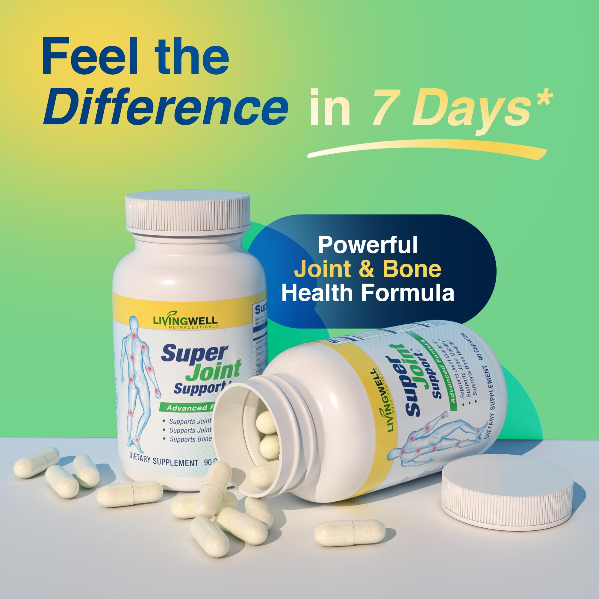 Super Joint Support – étiquette et ingrédients, glucosamine et minéraux essentiels.