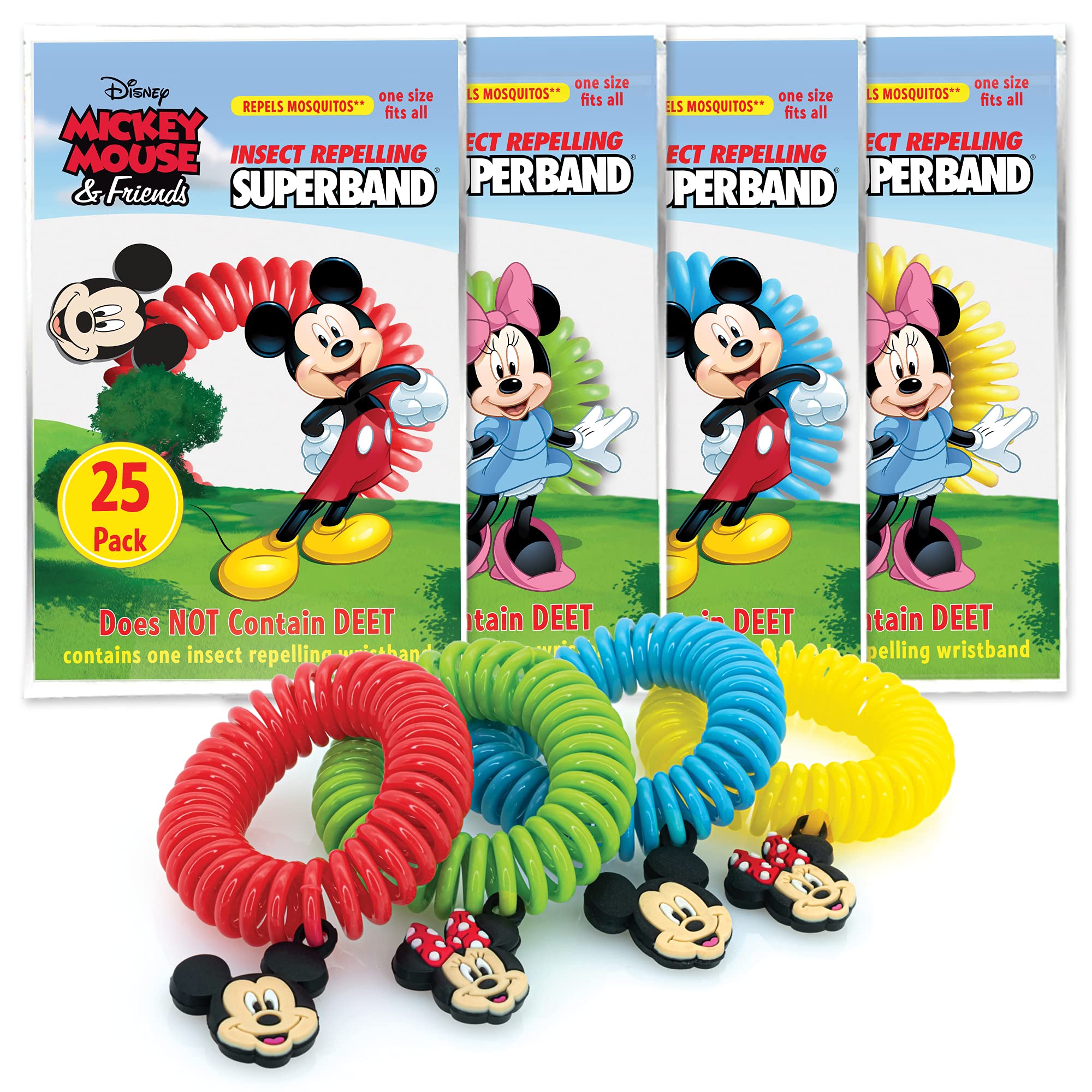 SUPERBAND Classic Disney bracelet anti-moustiques prêt à l’emploi pour sorties en plein air
