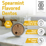 SuperBee Dentos tablettes sans fluorure menthe, option portable