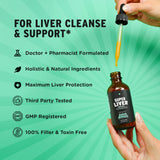 Super Liver – ingrédients naturels visibles, dont chardon-Marie et autres plantes.