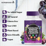 Superfood MD Acai Extrait: bouteille riche en polyphénols pour le bien-être.