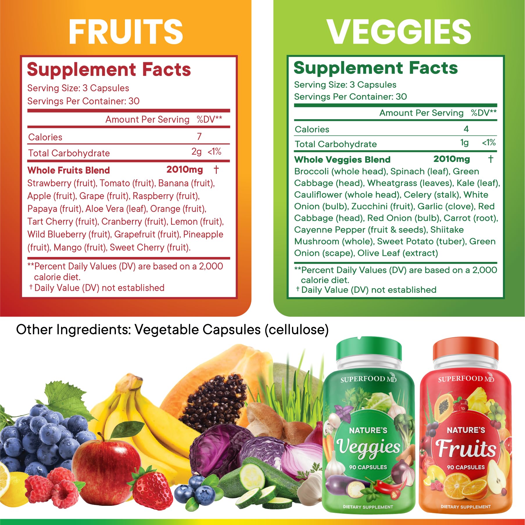 Superfood MD Beta Carotène — mélange fruits et légumes pour soutenir l'énergie naturelle.