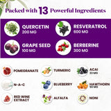 Superfood MD Quercétine, polyphénols, capsules, potentiel soutien des périodes chargées.