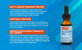 Beta-glucanes naturels dans Agaricus Bio Super Liquide, soutien potentiel quotidien.