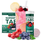 Superfood Tabs Detox: boost potentiel d'énergie légère après une journée bien équilibrée