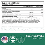 Superfood Tabs Detox: soutien digestion grâce aux nutriments de baies