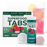 Superfood Tabs Detox: vue rapprochée des tablettes pour detox en douceur