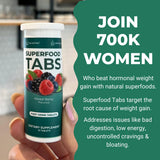 Superfood Tabs goût Framboise démontrant une boisson énergisante et naturelle