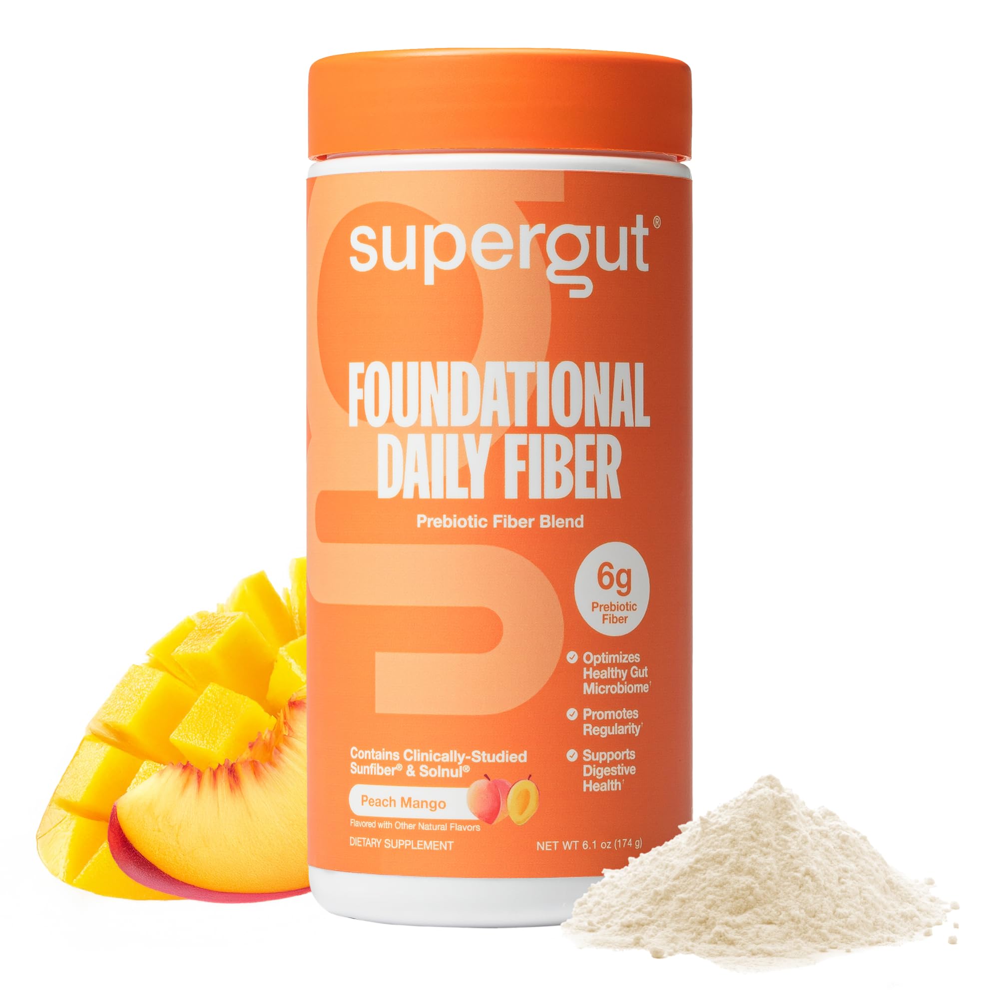 Supergut Foundational Daily Fiber Powder emballage: entrée rapide dans votre routine bien-être quotidienne.