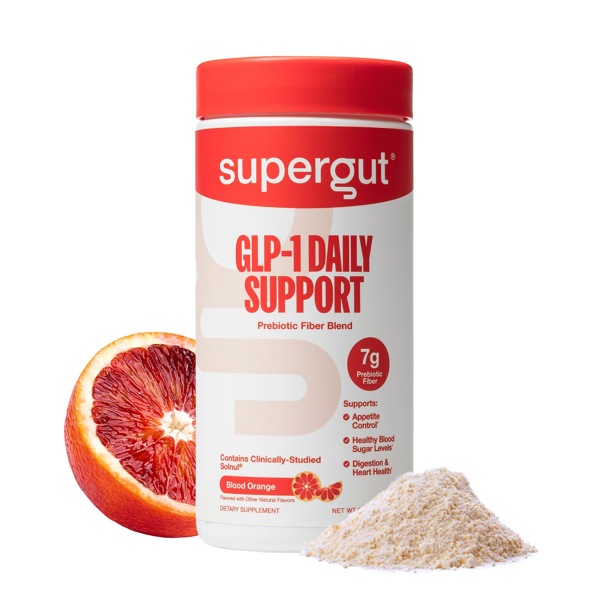 Supergut GLP-1 Orange poudre prête à être mélangée dans l eau pour soutenir la satiété