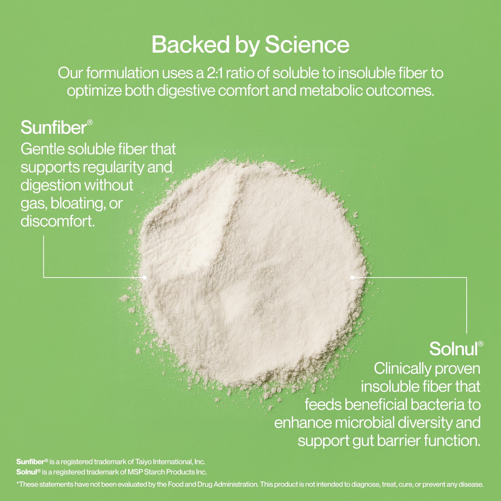 Prébiotique Sunfiber Solnul dans Supergut, soutien digestif potentiel.