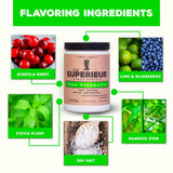 Format sachets pratiques pour hydrater en déplacement avec Superieur Electrolytes.