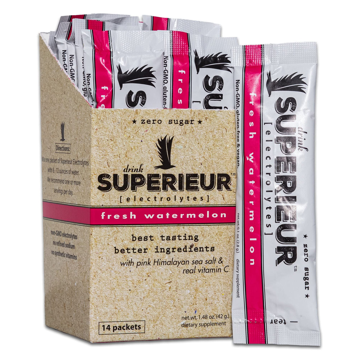 Sachets Electrolyte Superieur saveur pastèque pour hydratation sportive