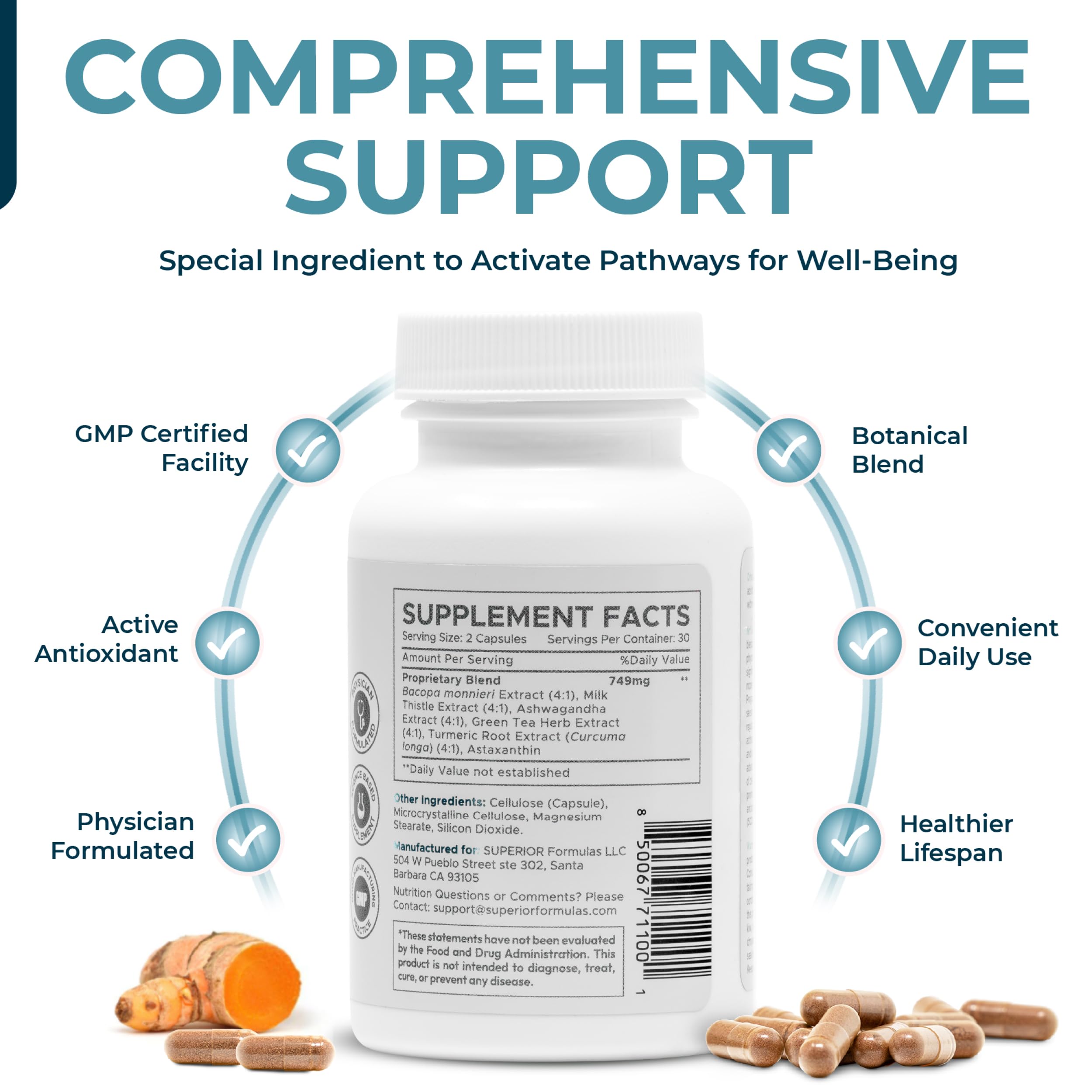 Superior Formulas NRF2 Activator : emballage soigné facilitant l'expérience utilisateur.