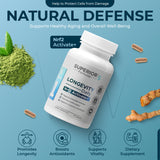Superior Formulas NRF2 Activator : etiquette lisible sur l'emballage, transparence du produit.