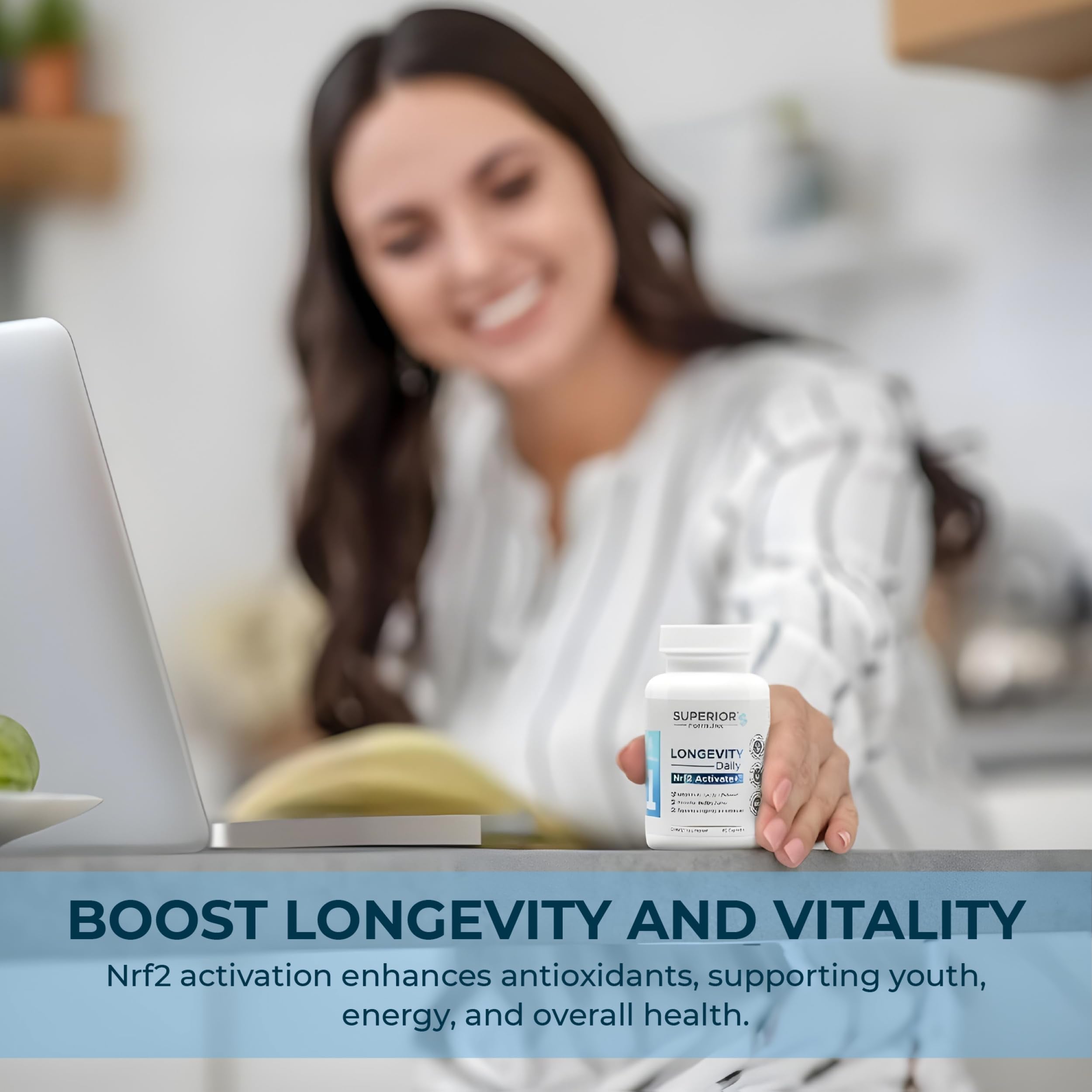 Superior Formulas NRF2 Activator : usage quotidien simple pour soutenir la vitalité.