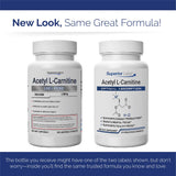 Produit sans additifs de Superior Labs Acétyl L-Carnitine 500 mg