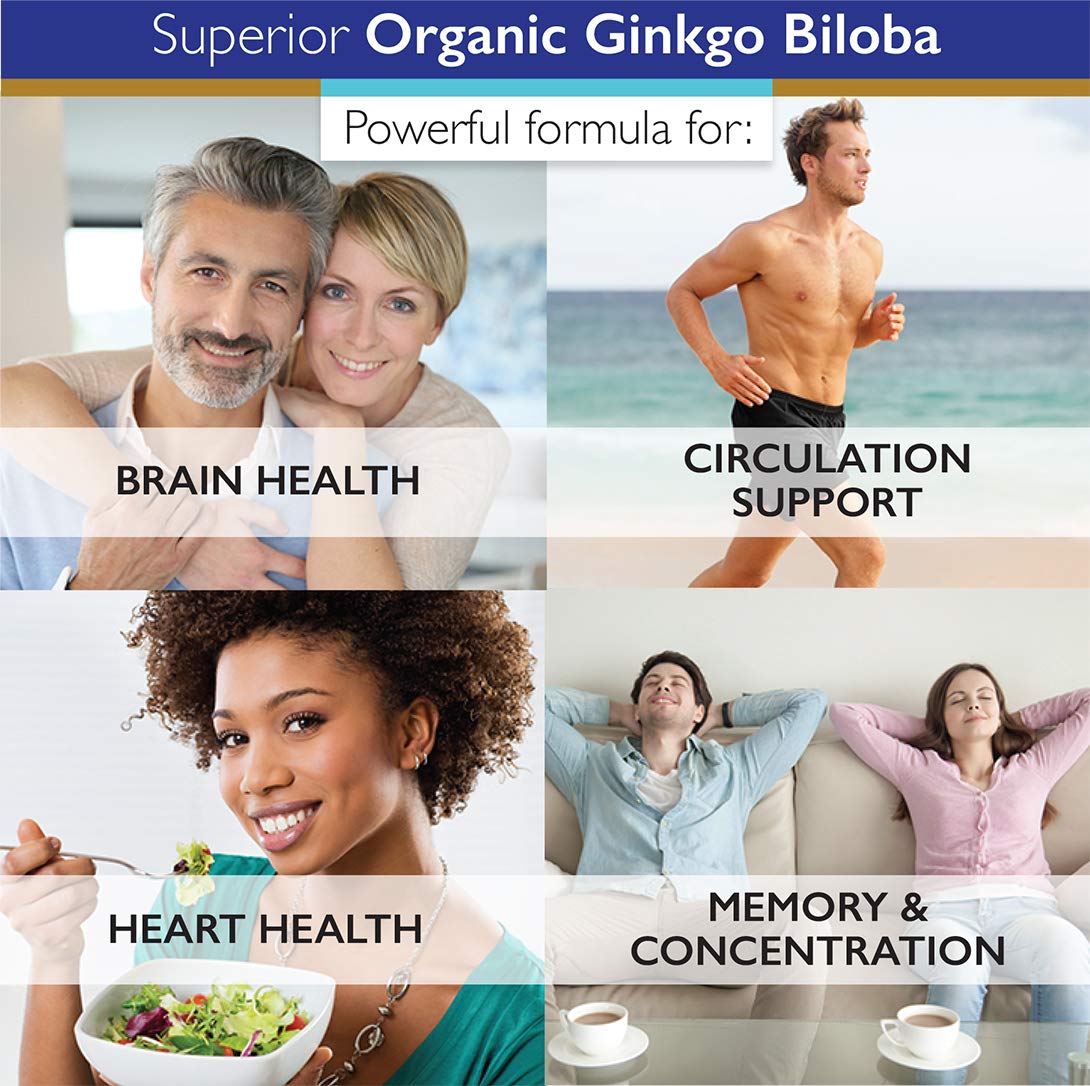 Superior Labs Ginkgo Biloba 1200 mg – capules végétales, idéal pour la concentration.